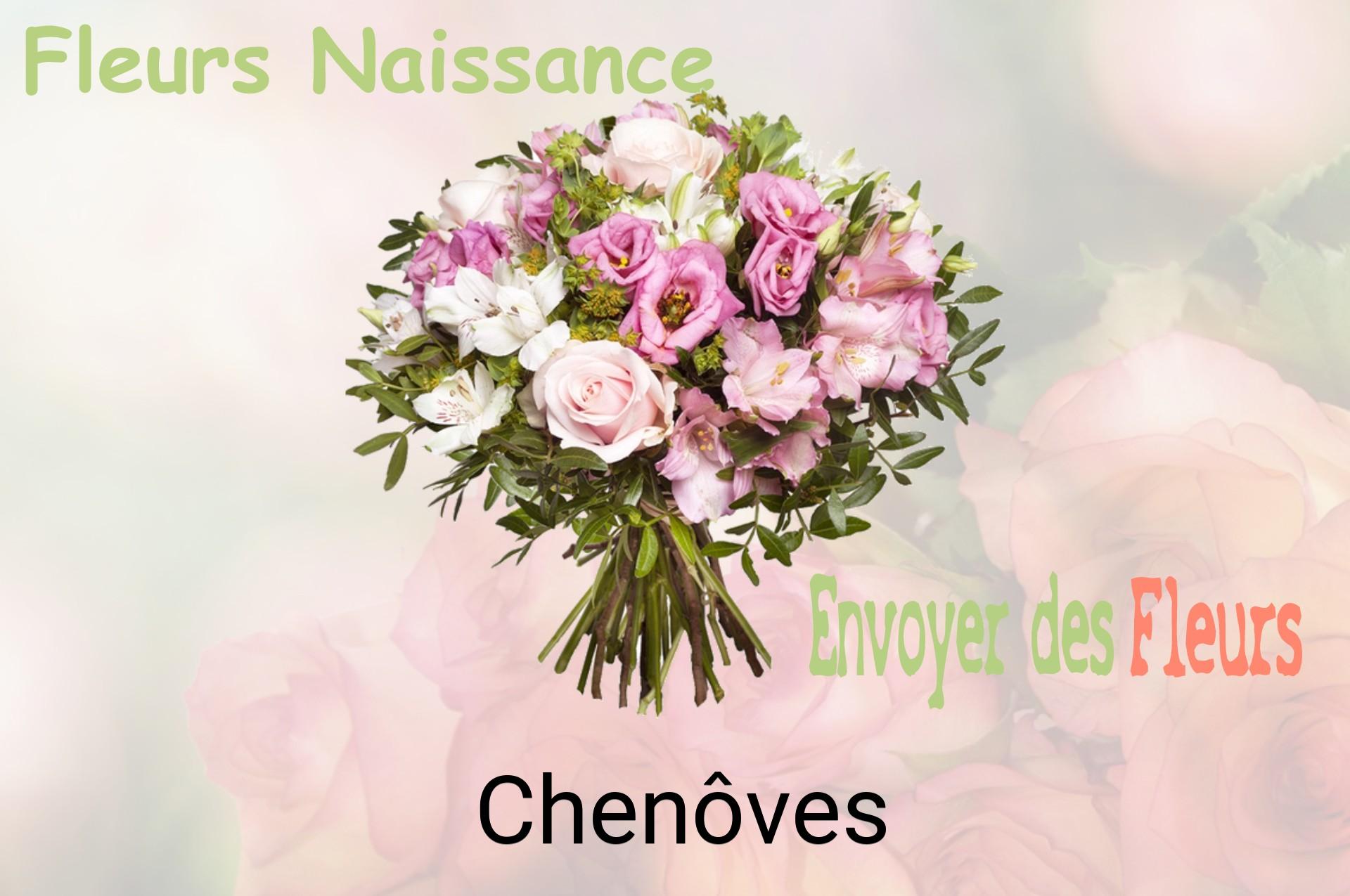Bouquet de fleurs de naissance livré à Chenôves