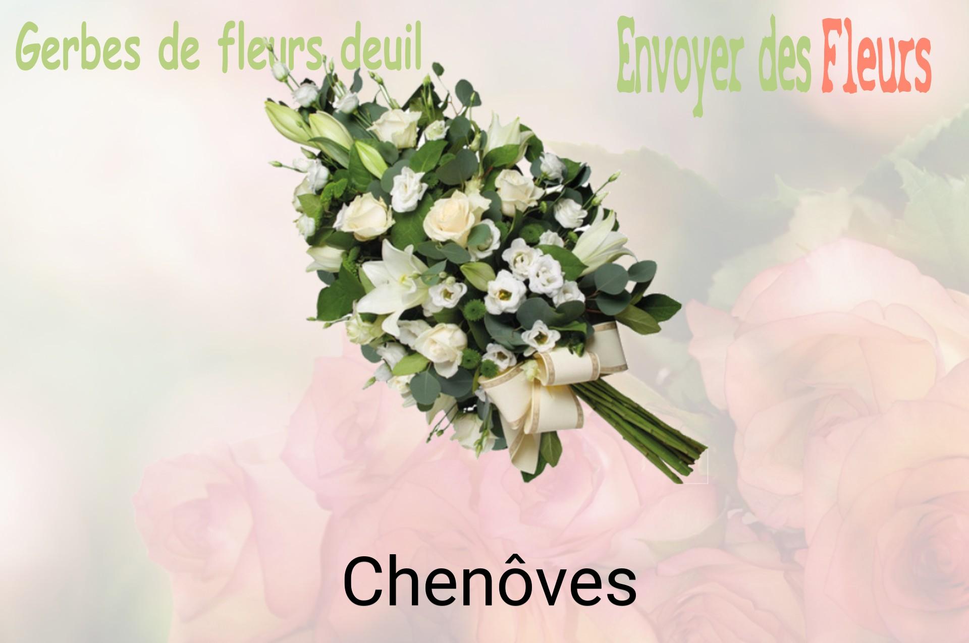 Gerbe de fleurs de deuil livrée à Chenôves